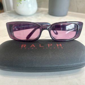 RALPH LAUREN  Purple Lucite Rectangular Glasses